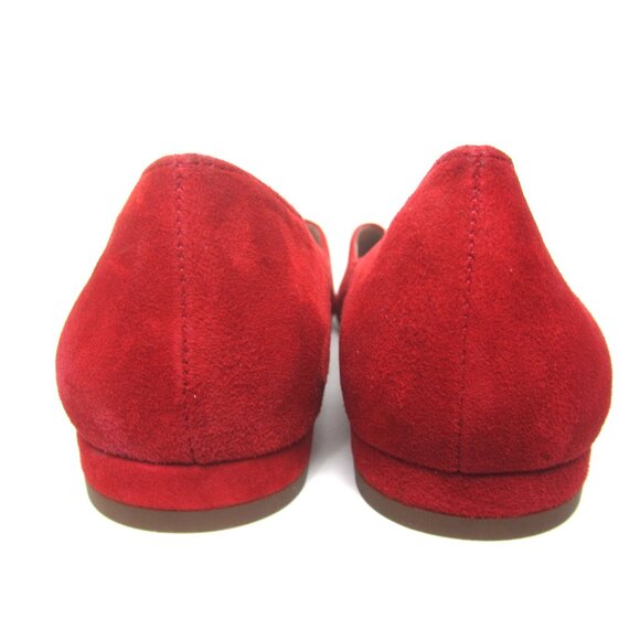 NEW Steven by Steve Madden Size 8 Red Suede Leather Pointy Toe Flats Slip On - Picture 8 of 10